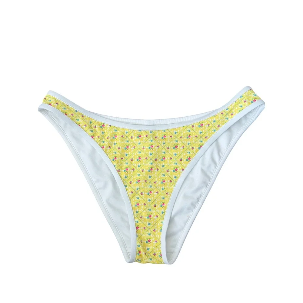Victoria's Secret PINK x Frankies Bikinis Floral High Leg Bikini Bottom XL‎ NEW
